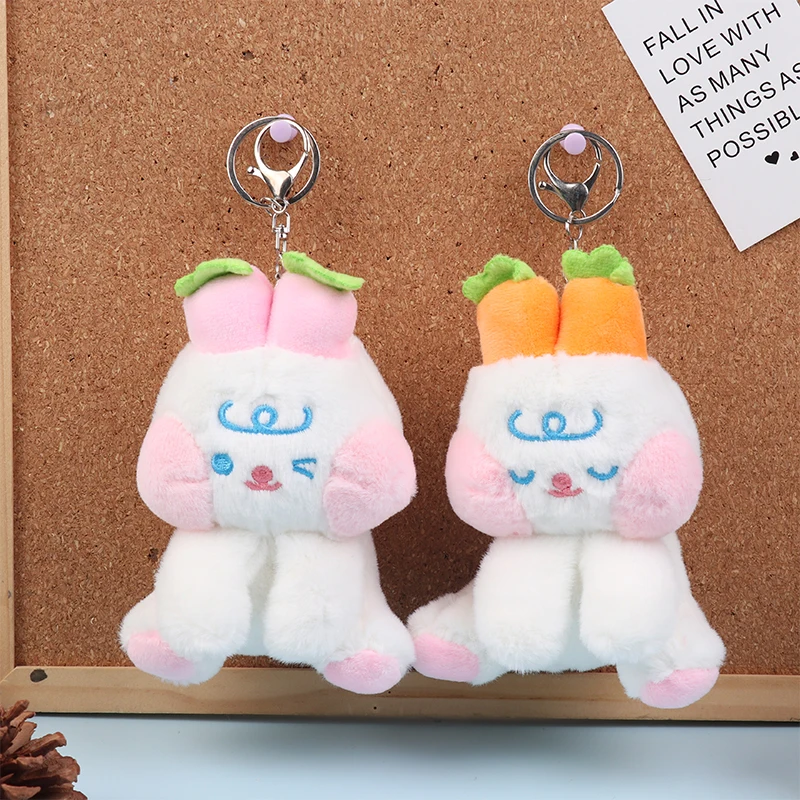 Kawaii Kaninchen Plüsch Puppe Duft niedlichen Cartoon Hase ausgestopfte Puppe Plüschtiere Schlüssel bund Rucksack Anhänger für Kinder Geschenke