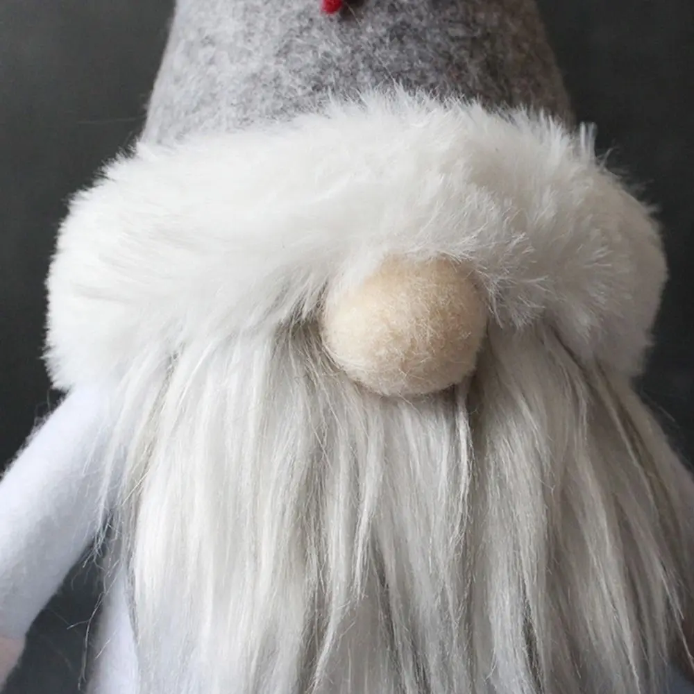 Jouets en peluche de gnome de Noël d'originalité de chapeau rouge, ornements durables, D343