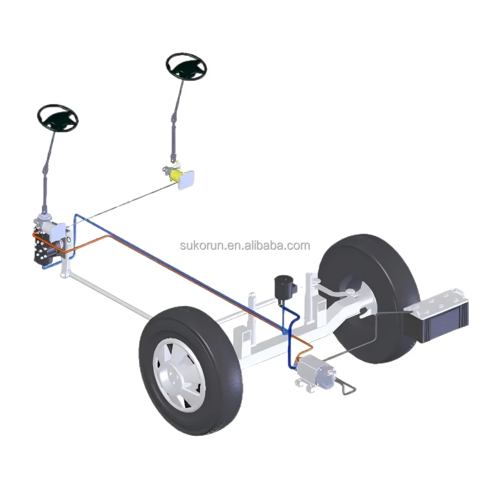 Steer-by-Wire Steering Wheel System with Force Feedback and Variable Ratio for Commercial Vehicles