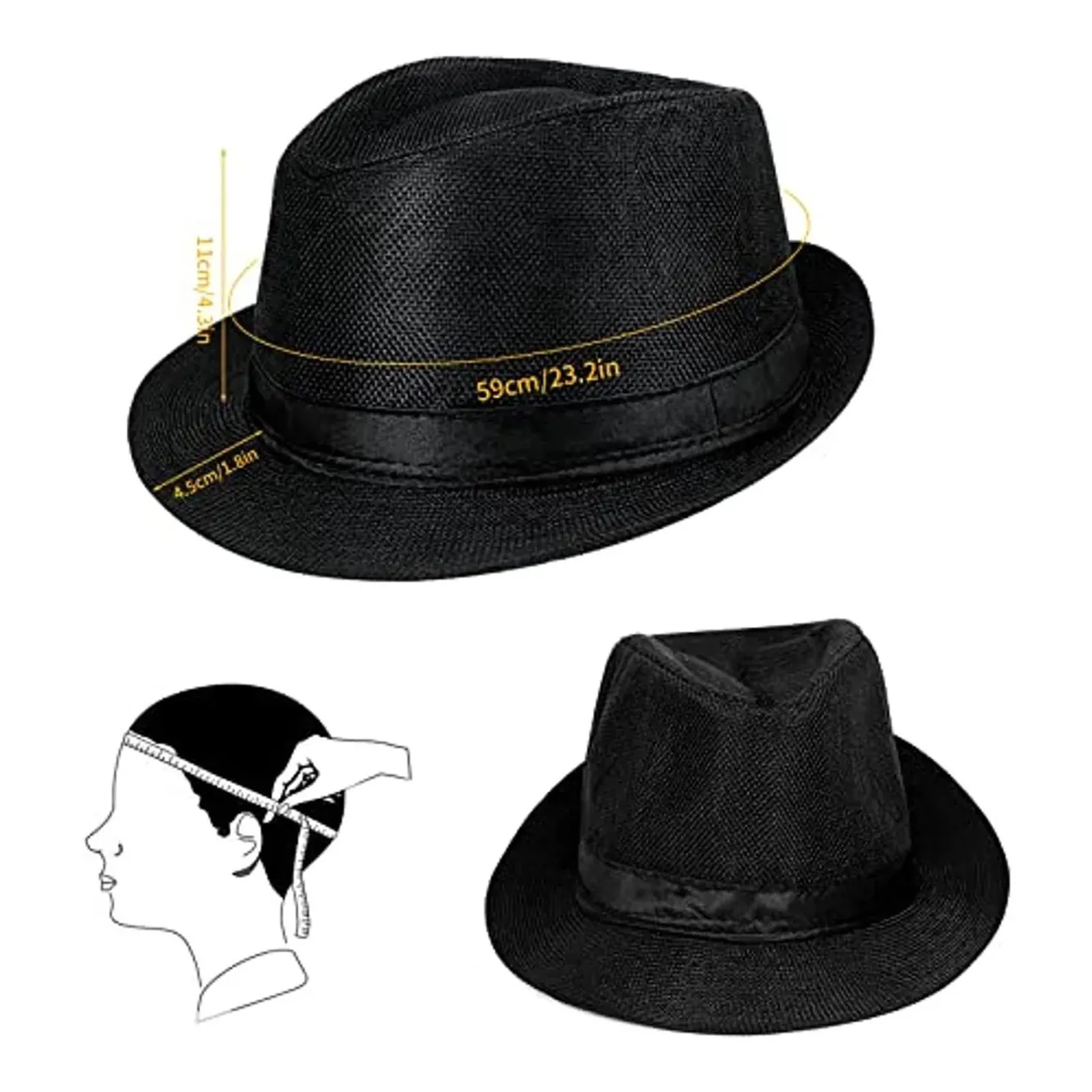 Robe de Gangster créative, chapeau à chevrons poilu, ensemble de cravates à bretelles, nouveauté, Costume de fête, carnaval, événement, accessoires de décoration