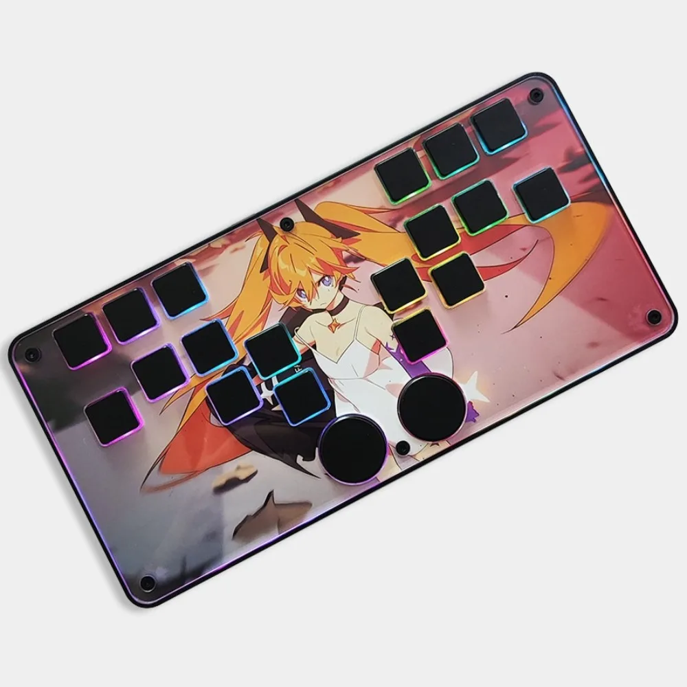 ImpactX Symmetry DJMAX OSU Mechanical Keyboard Wired QMK VIA Programmable Portable Music Game Keyboard Gaming Accessories Gifts