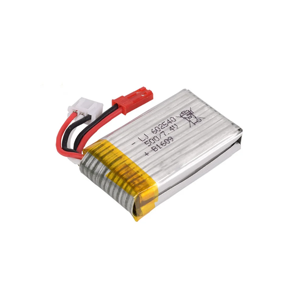 7.4V 500mAh Lipo Battery For DFD F182 F183 H8C H8D SJ T40 Quadrocopter for Helicopters Airplanes 602540 toy battery part 2S