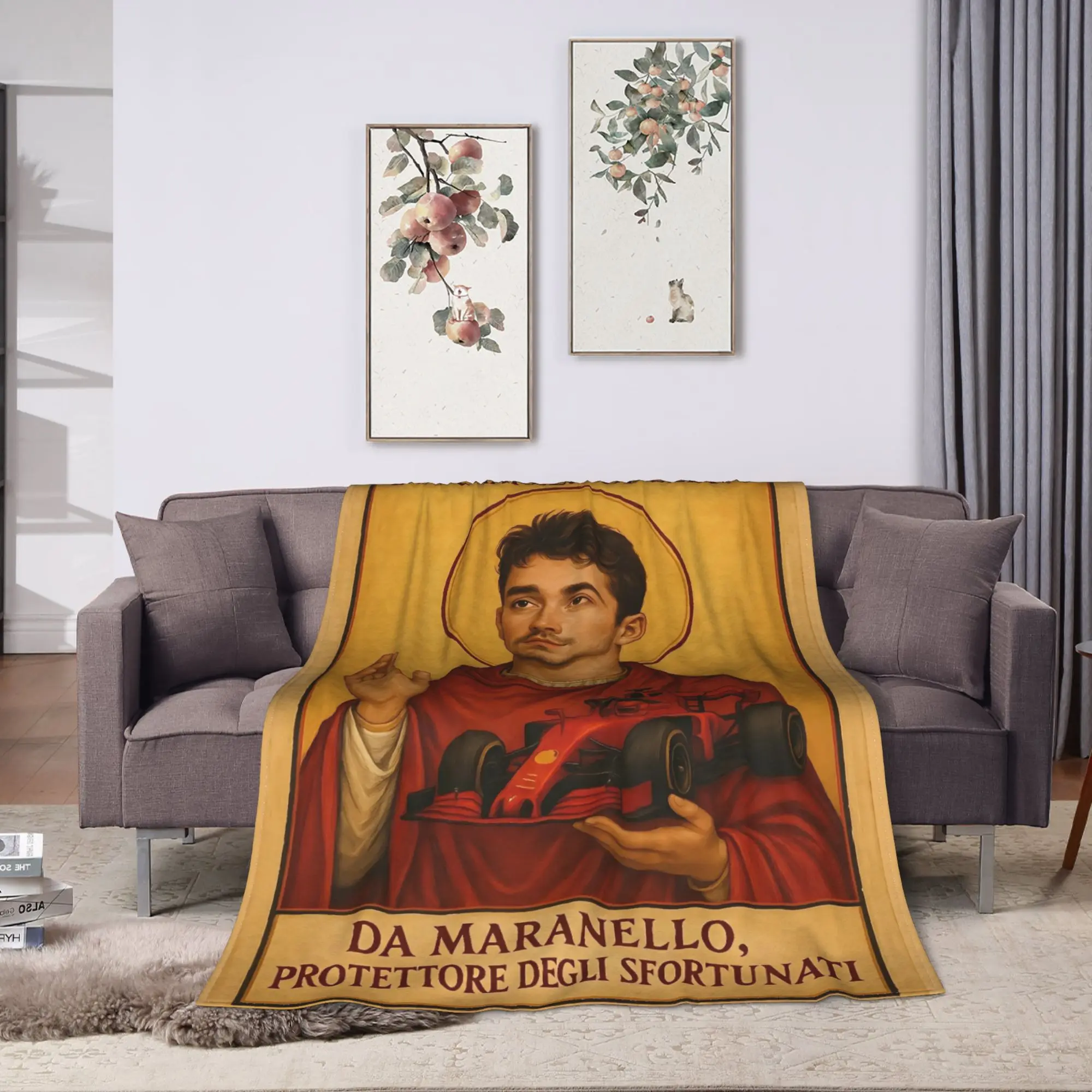 Super Soft Blanket Picnic Charles Leclerc Saint Bedding Throws  Flannel Bedspread For Couch Chair Sofa Bed Funny Sofa Bed Cover