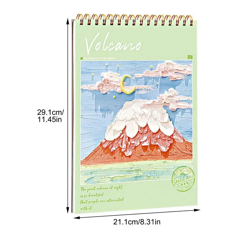 Cuaderno de bocetos profesional A4 engrosado pintado a mano, dibujo de Graffiti, cuaderno de bobina en blanco para arte, suministros escolares para estudiantes