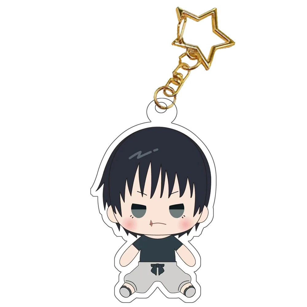 Anime Jujutsu Kaisen Satoru Gojo Fushiguro Megumi Geto Suguru Itadori Yuji Nanami Kento Acrylic Keychain DIY Bag Pendant 5cm