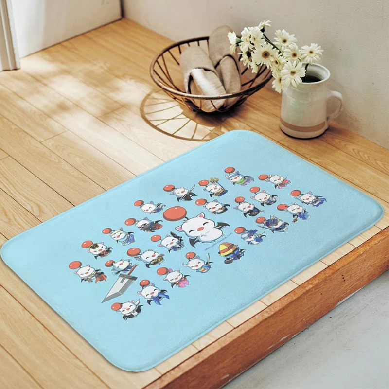 

Cute Moogle Door Mat Non-slip Hallway Kitchen Corridor Carpet Entrance Door Doormat Living Room Bedroom Rug Slip-resistant