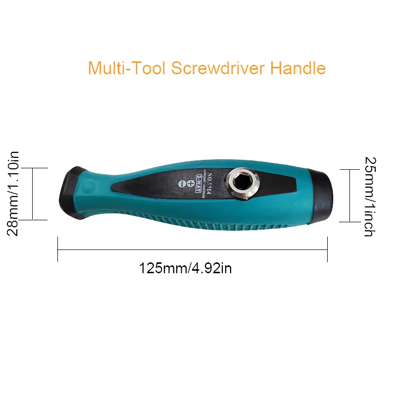 1pc 1/4\'\' Hex Screwdriver Handle 6.35mm Magnetic Screw Driver Bits Holder For Slotted Torx Phillips Bits Socket Wrench Tools