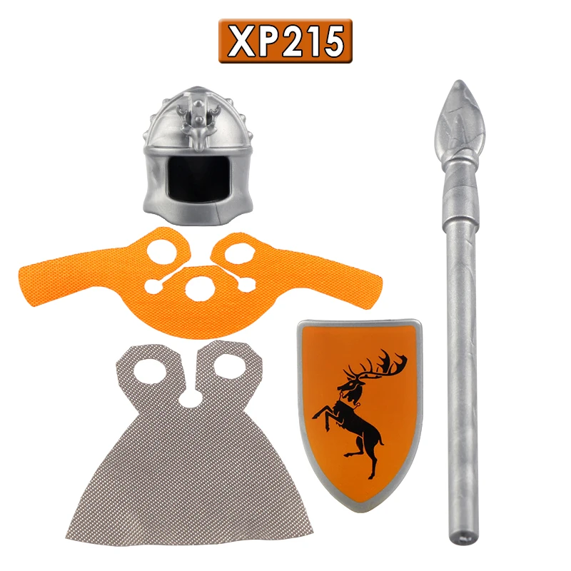 Medieval Knight Building Blocks Baratheon Archer Lancer Shield Helmet Accessories Action Figures Kids Toys For Kids KT1029