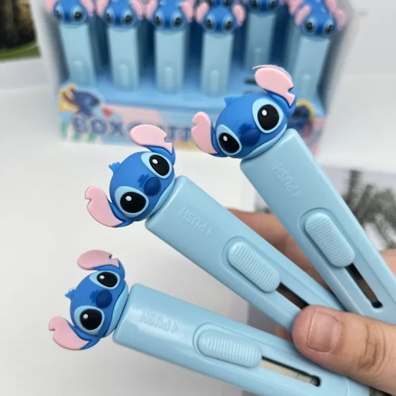 Disney Stitch Utility Knife Cartoon Anime Cute Students Hand Made Paper Cuttings Knife Fashion Home Goods Children Holiday Gifts