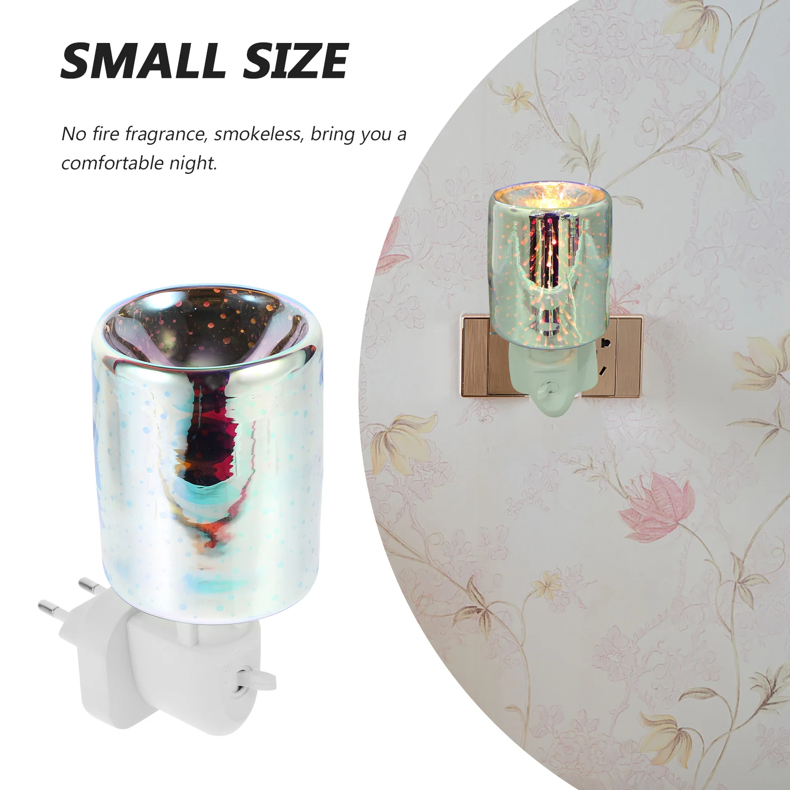 

Fragrance Wax Warmer Electric Bulb Burner Plug-in 3d Glass Lamp Smokeless