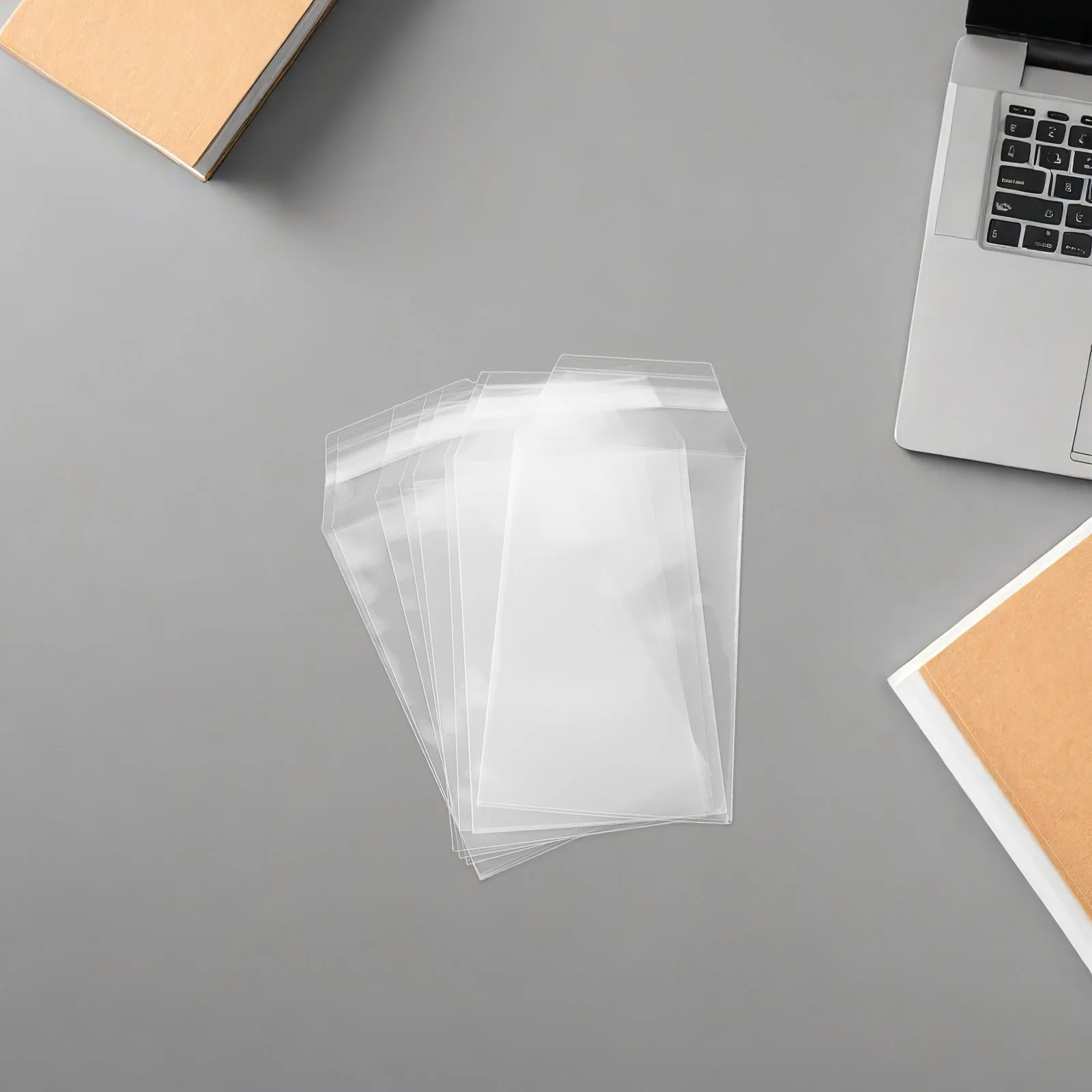 100Pcs Card Brick Membrane Protector: Clear Plastic Trading Card Bag 16x8.5cm for Storage Display Case Wear