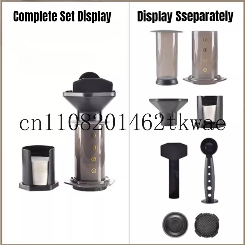 Portable Coffee Maker Set for AeroPress 300ML Coffee and Espresso Maker 3 in 1 Brew Method for Travel & Camping