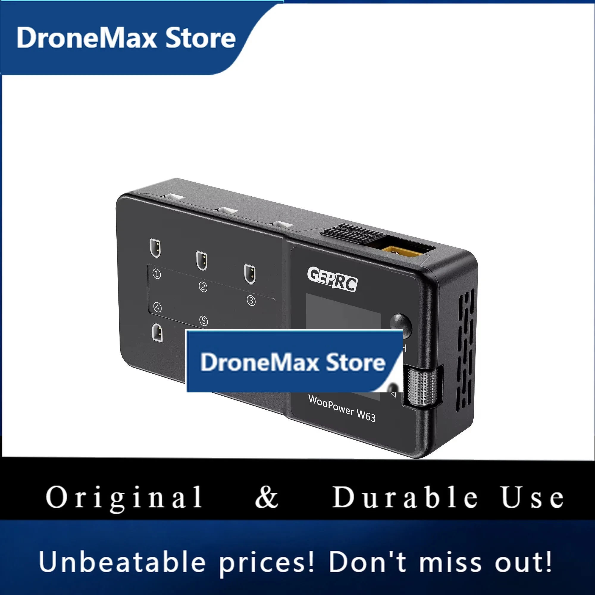 DroMaGEPRC WooPower W63 1S Charger 3A Channel Charging With Six Independent Ports Supports LiPo/LiHV And LiFe 1S Batteries