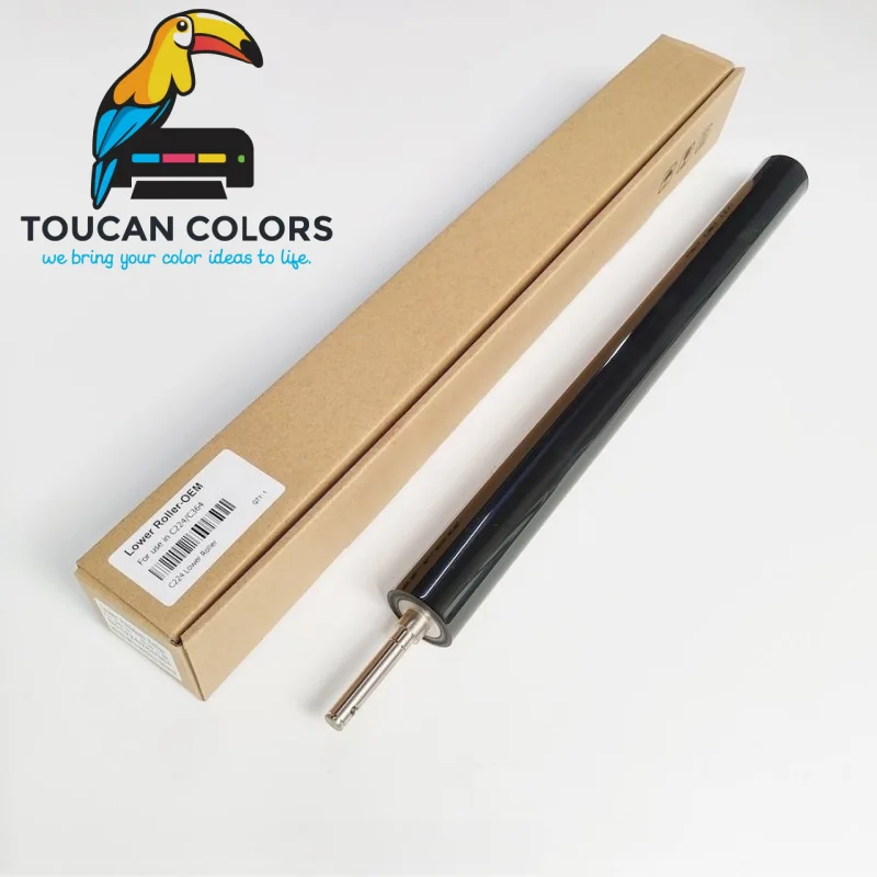 ToucanPrinter OEM Lower Sleeved Pressure Roller for Konica Minolta Bizhub 308 368 C221 Bizhub C224 C284 C364 C224e C284e C364e