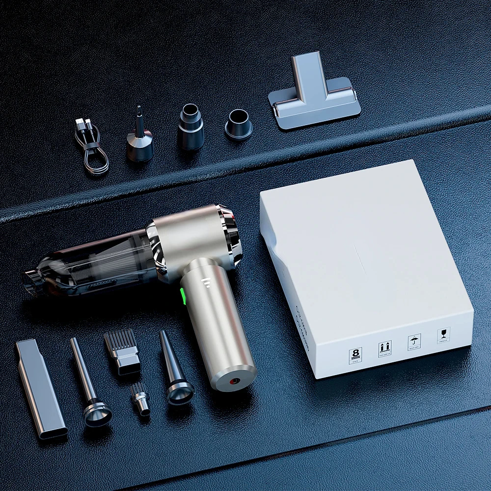 C012MAX Car Vacuum Cleaner Strong Suction Cleaning Mini Machine Wireless Portable Handhled Blower Machine Home Appliances Vacuum