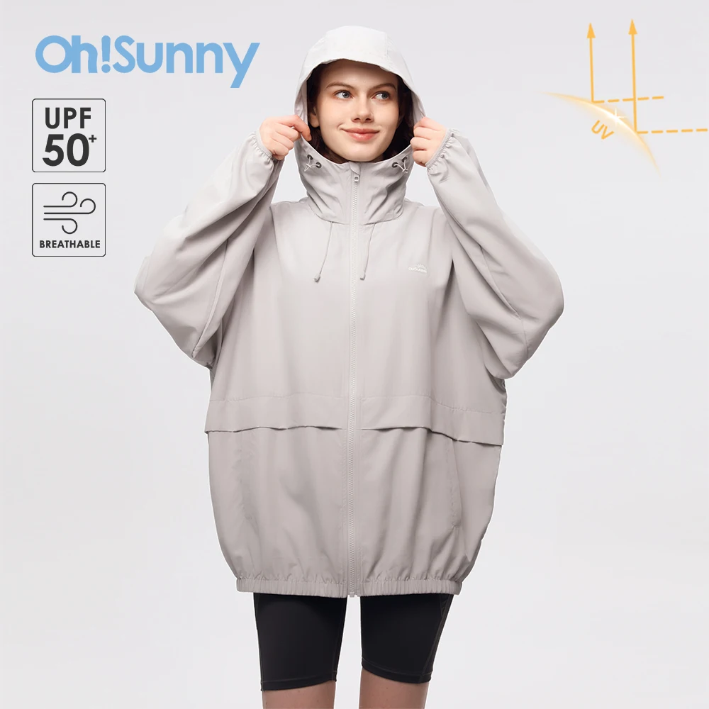 

OhSunny Women's Jackets 2024 Spring Summer Fashion Cycling Jersey Woman Outdoor Sun Protection Anti-UV Long Sleeve Loose Coat