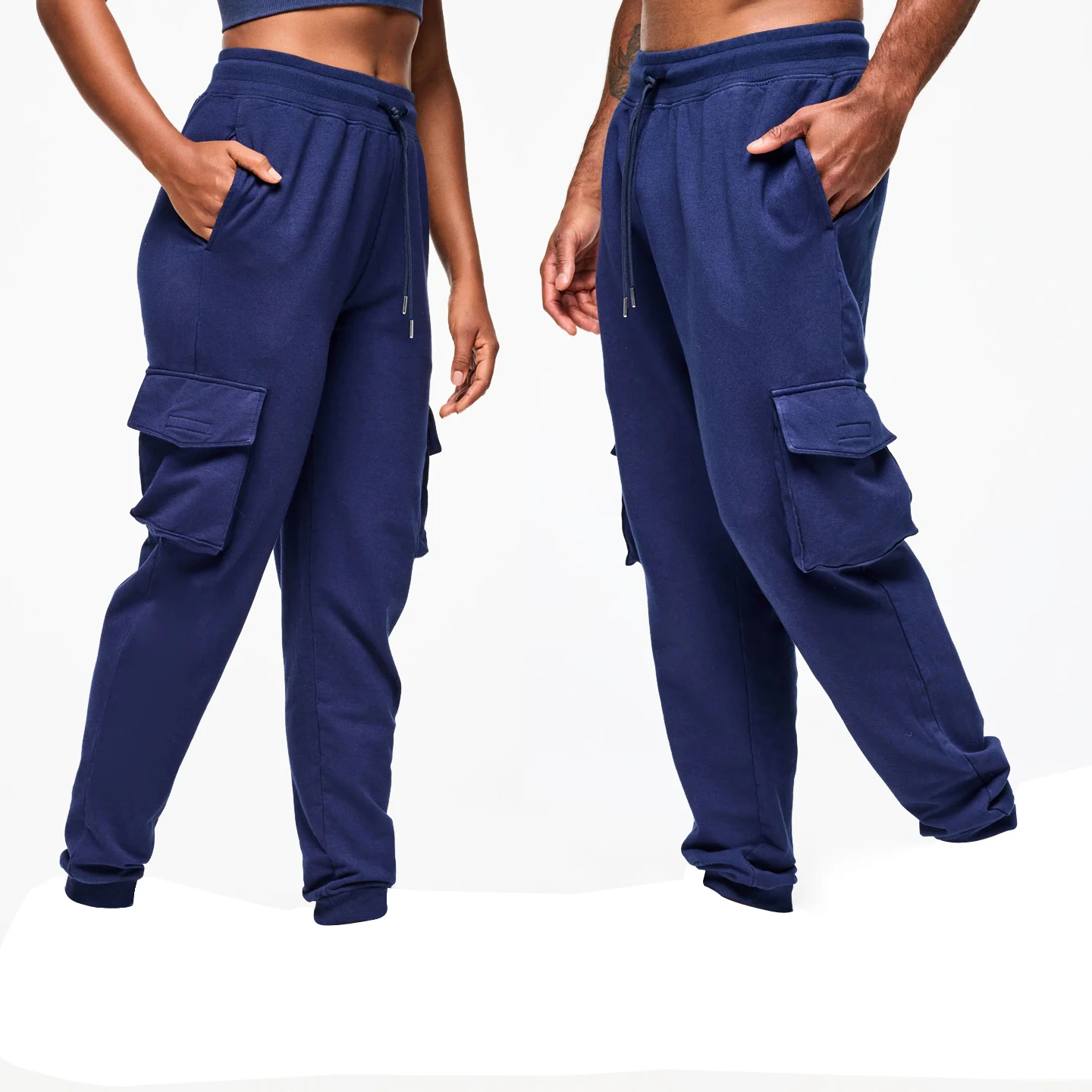 Мужчины и женщины с тонкими хлопковыми махровыми свободными спортивными брюками для танцев и фитнеса, джинсовая серия, новая