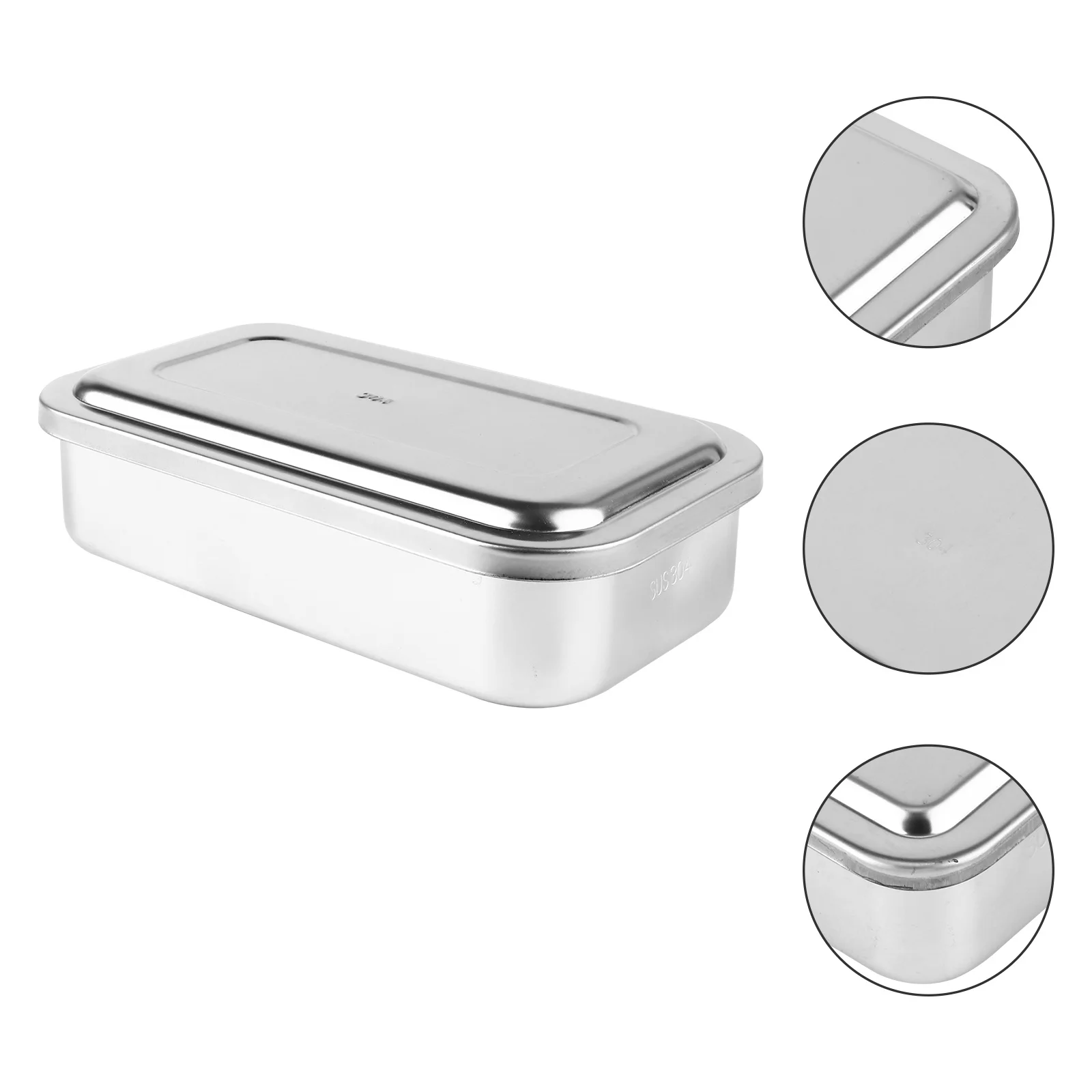 

Instrument Tray Lid Surgical Stainless Steel Durable Reusable Tray Clinical Instrument High Pressure 8 Inch