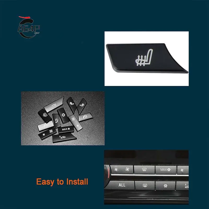 

A64P-61319313923 12-Key Key Cover Keycap Accessories Parts For BMW 5/6/7 Series F01 F10 F18