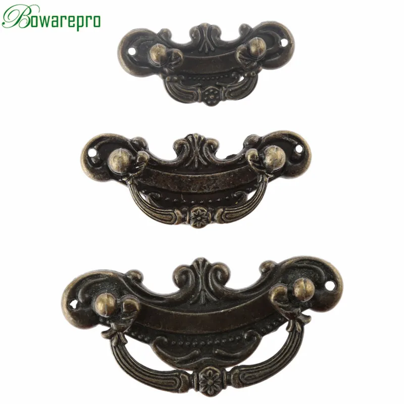 bowarepro Antique Bronze Furniture Handle Vintage Drawer Cabinets Knobs and Handles Door Cupboard Handles Kitchen Handle Pulls