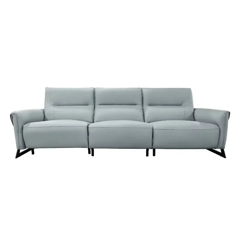 Modern three-piece electric custom covering material recliner massage ergonomic combination sofa set with living room