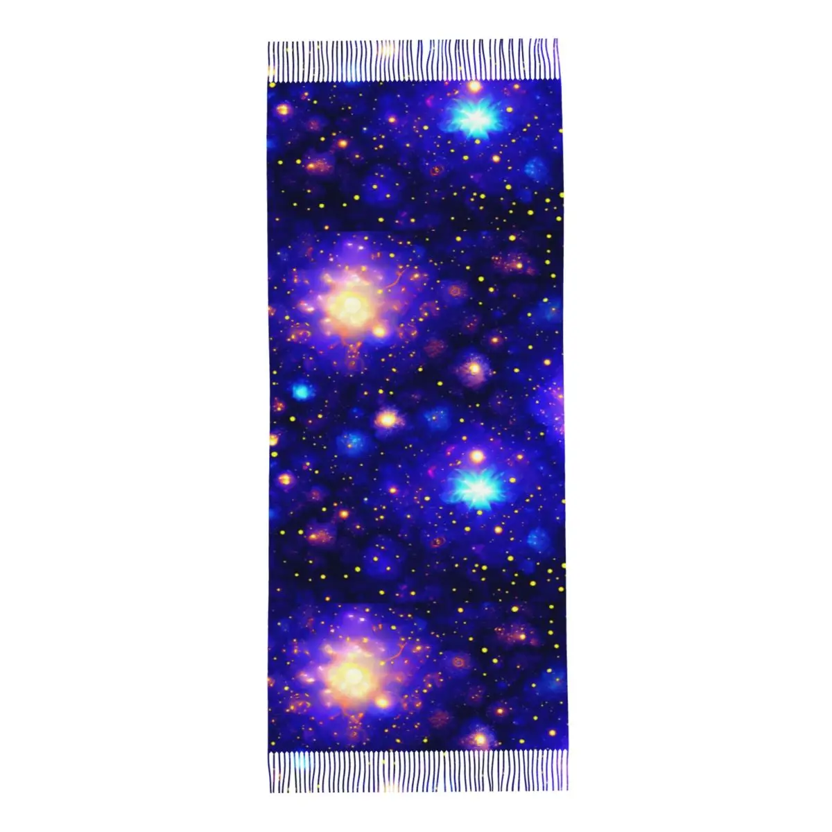 Constellation Star Clusters Galaxies Halloween Scarf Tassel Scarves Women Soft Warm Shawls and Wraps Long Fall Winter Shawl Wrap