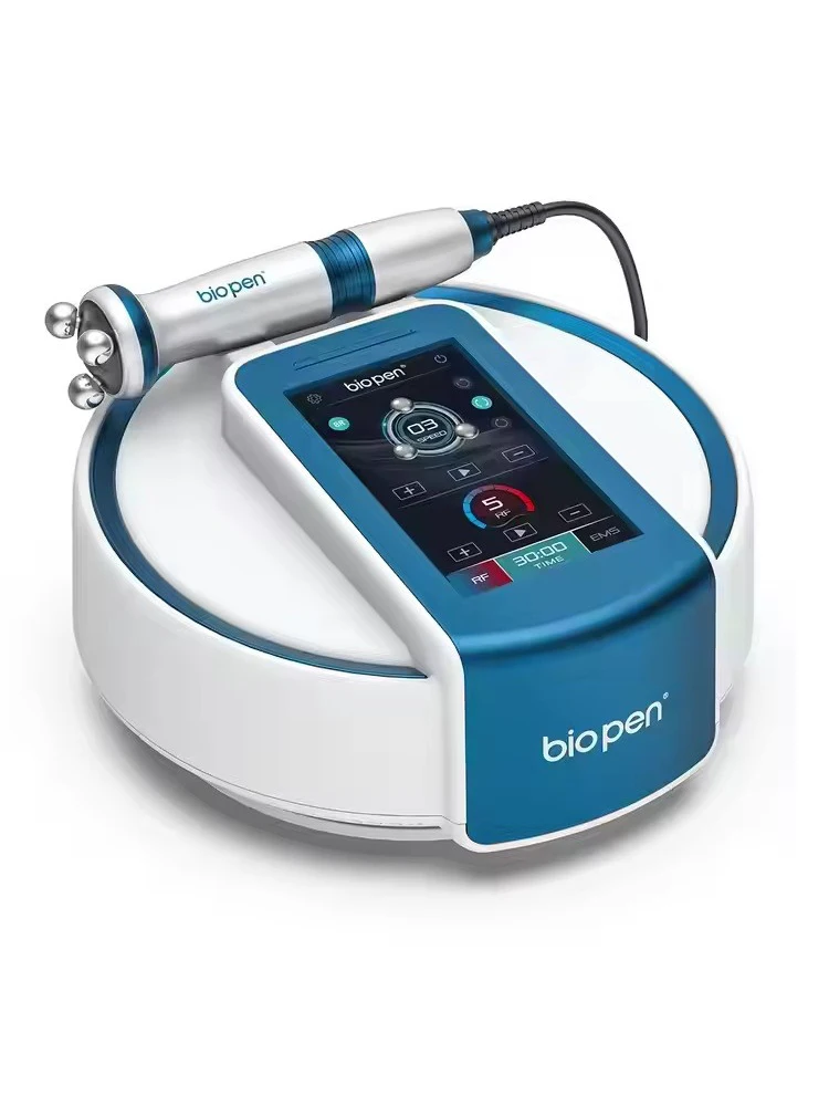 EMSマイクロカレントLEDブルーライトセラピー360度回転ローラーマッサージ引き締めフェイシャルエンハンスメント