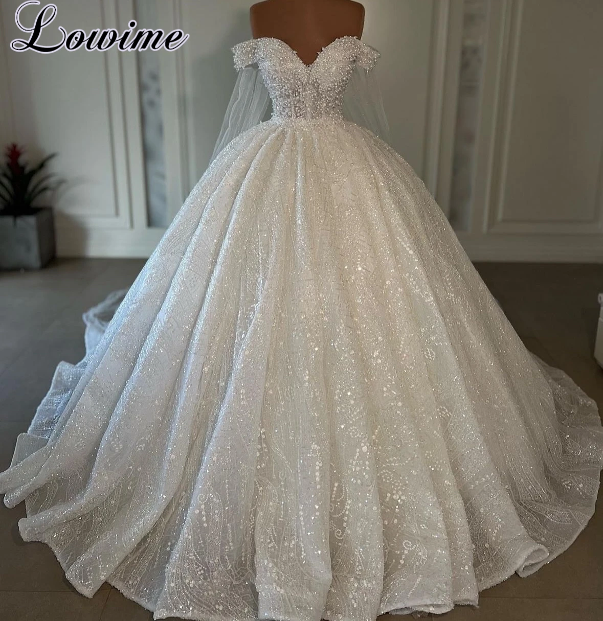 

2025 Newest Elegant Wedding Dresses A-Line Sweetheart Garden Wedding Gowns With Pearls Brides Dresses Vestido Blanco Customized