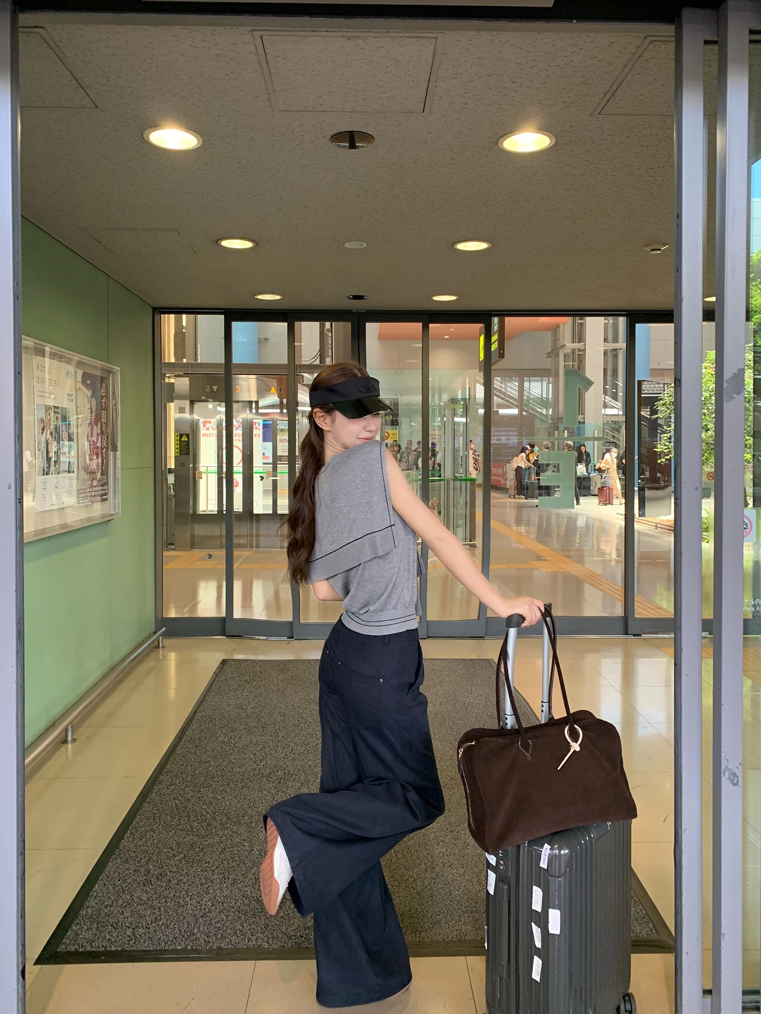 

Уличные повседневные брюки свободного кроя с завязками, синие, с силуэтом Scythe, прямые, со средней/высокой талией