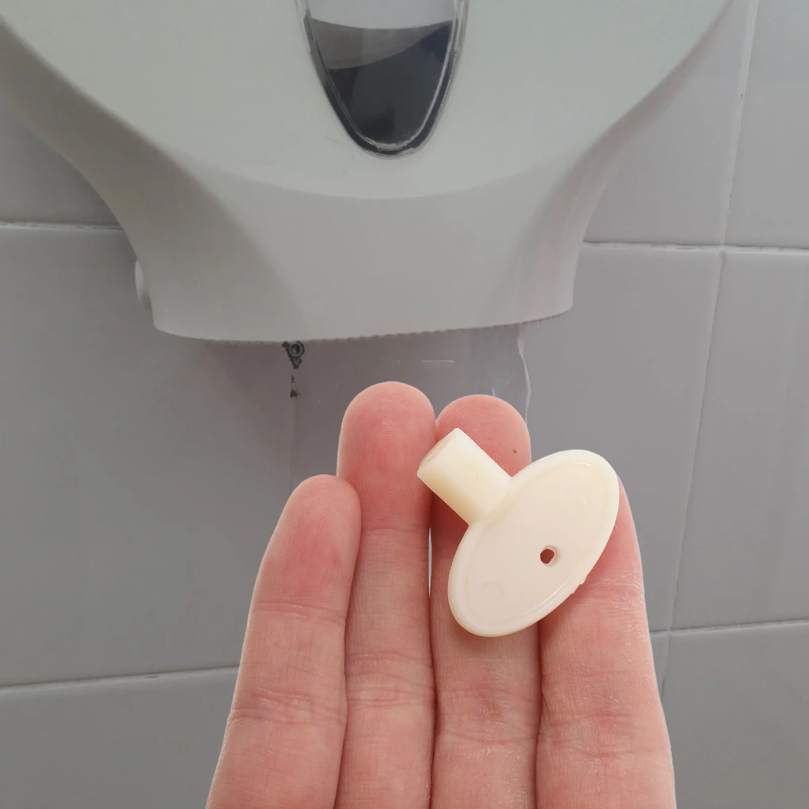 

Key For Paper Towel Toilet Paper Dispenser Replacement Plastic Tissue Holder Lock Core Commercial Restroom Towel