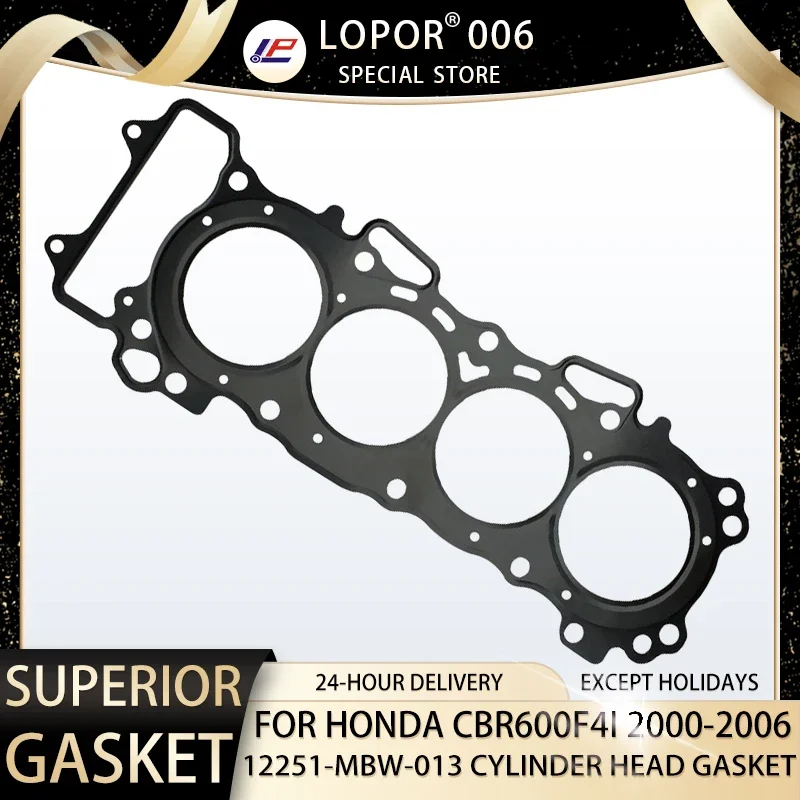 Motorcycle Engine Cylinder Head Seal Gasket  For Honda CBR600F4 CBR600F4I CBR600 F4 F4I CBR 600 1999-2006 12251-MBW-013