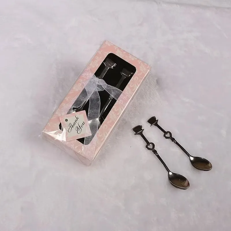 14x6.5cm Weddin Souvenirs Drink Tea Coffee Spoon LOVE Bridal Shower Wedding Part Favor Gift Guests Partys Kitchen Accessories