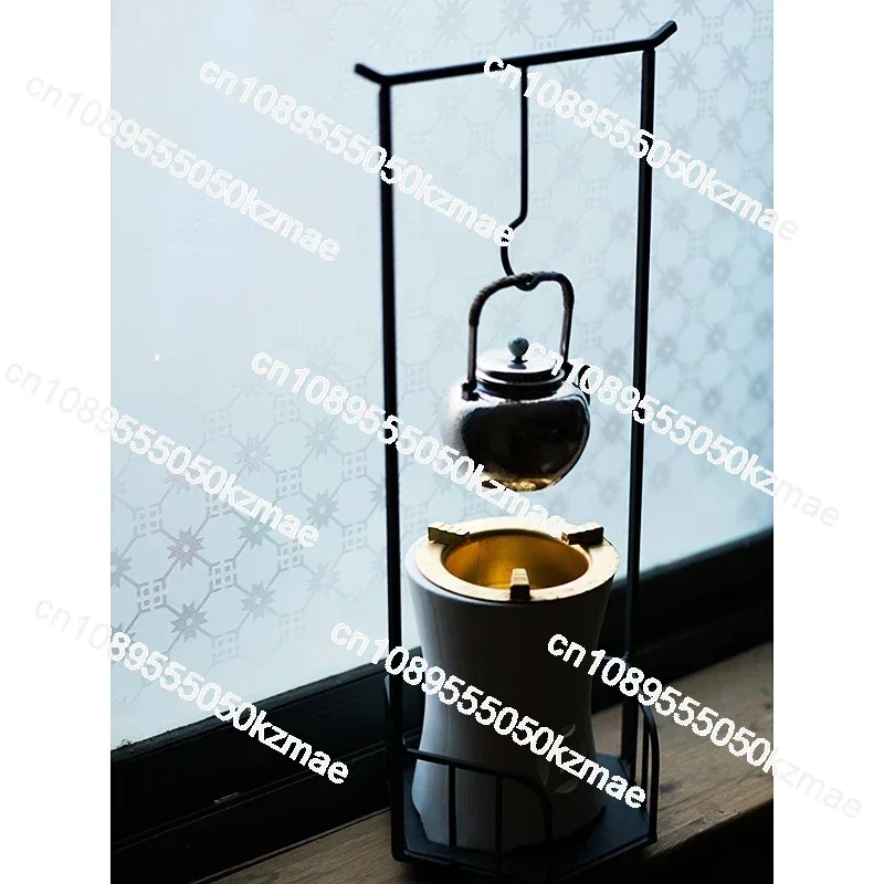 

Retro Style Stove Small Fried Tea Charcoal Stove Tea Room Heater Stove Tea Hanging Pot Stand Household Charcoal