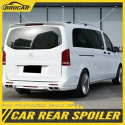 For Mercedes Benz Vito W447 Spoiler 2016-2022 V250 V260 high quality ABS plastic unpainted rear spoiler trunk boot wing spoiler
