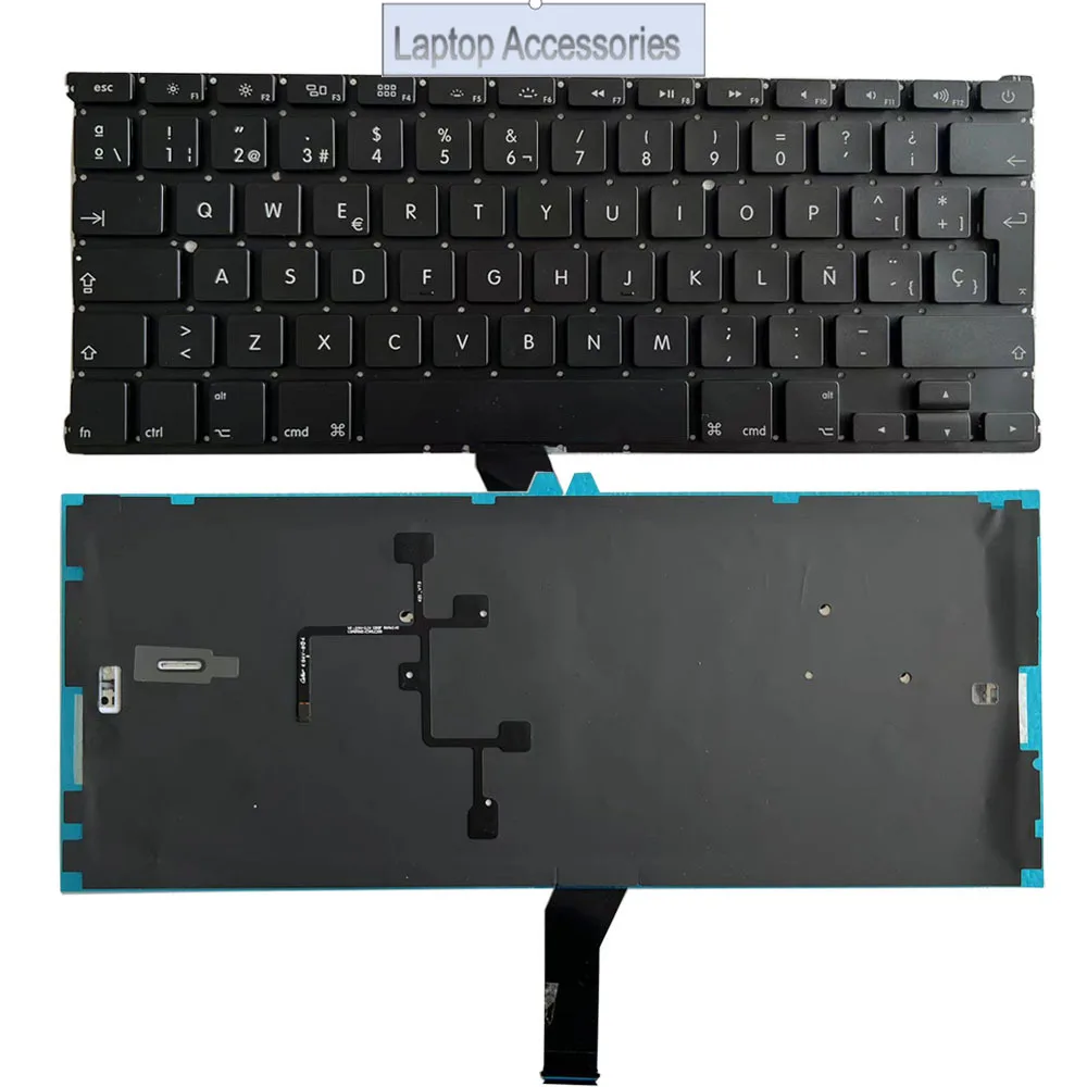 New Backlit Spanish Keyboard For Macbook Air 13