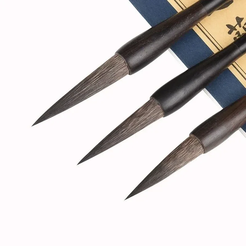 Mouse Whisker Brush Set Chinese Calligraphy Brushes Pen Chinese Painting Brush Clerical Script Cursive Script Rat Whisker Brush