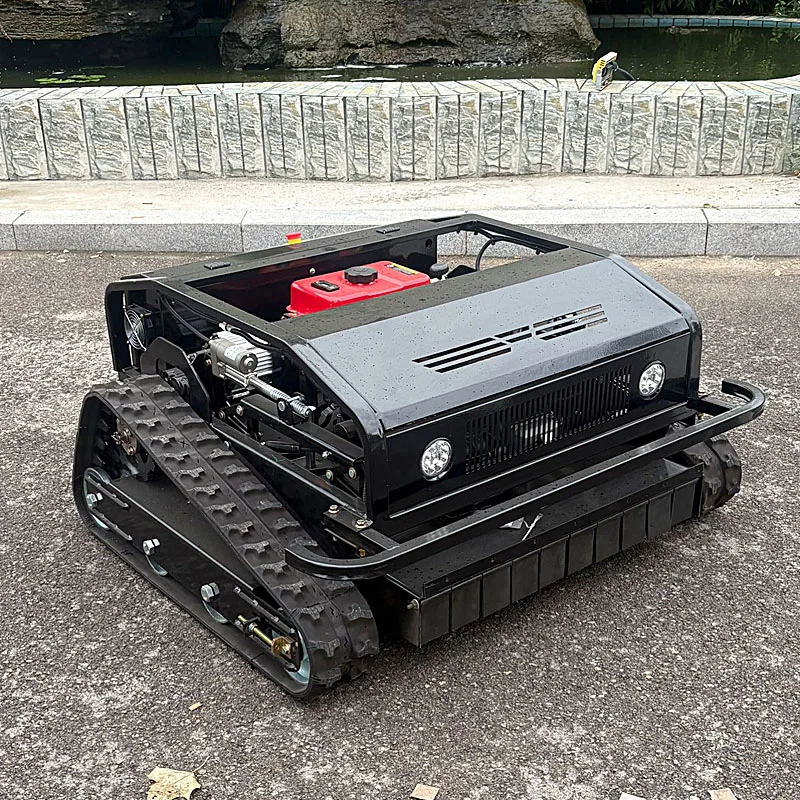 

Customized High Quality CE Approve Crawler Lawn Mower for Agriculture Electric Petrol Remote Control Robot Lawn Mower