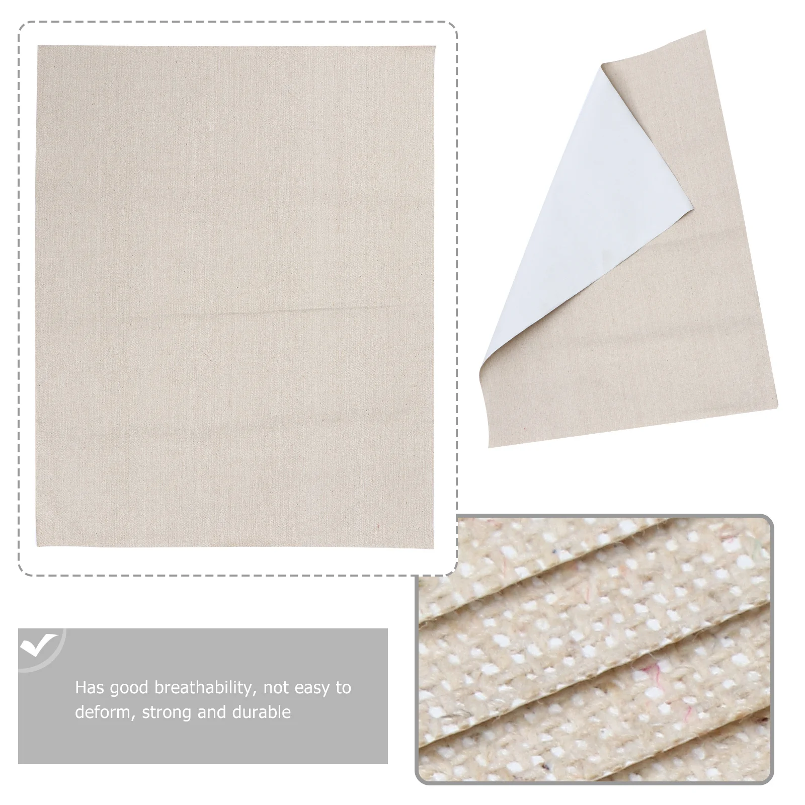 

10 Pieces Waterproof Oil Painting Canvas Premium Cotton Flax Blank Canvas for Painting DIY Artwork Home Party Decoration