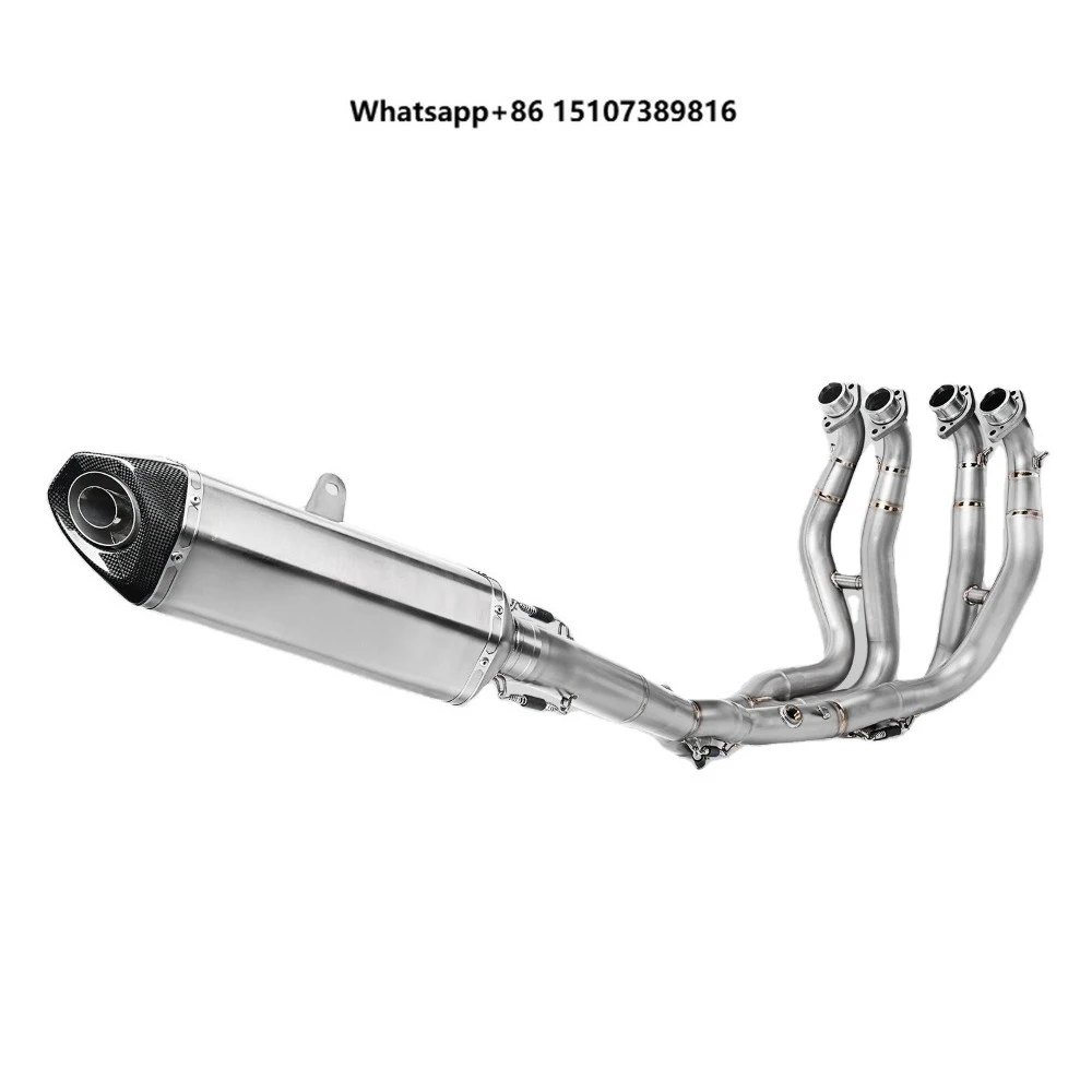 

New Full Titanium Alloy Motorcycle Exhaust System Complete Modification Hayabusa GSX1300 GSX1300R Carbon Mufflers