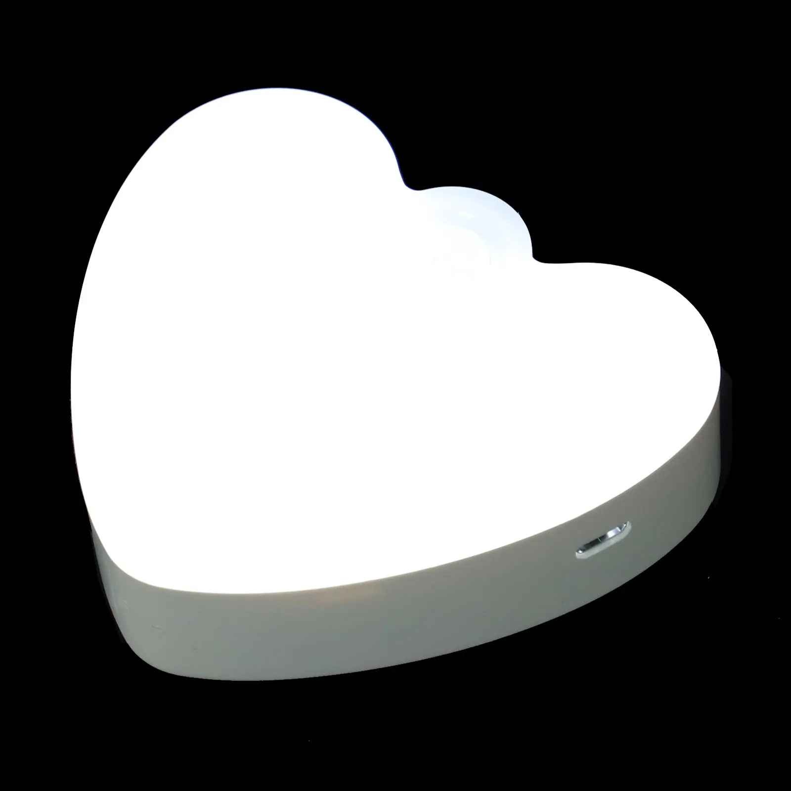 

1pc Usb Rechargeable Heart Led Night Light Cabinet Corridor Hallway Sensor Lamp Body Induction Light Smart Night Lamp