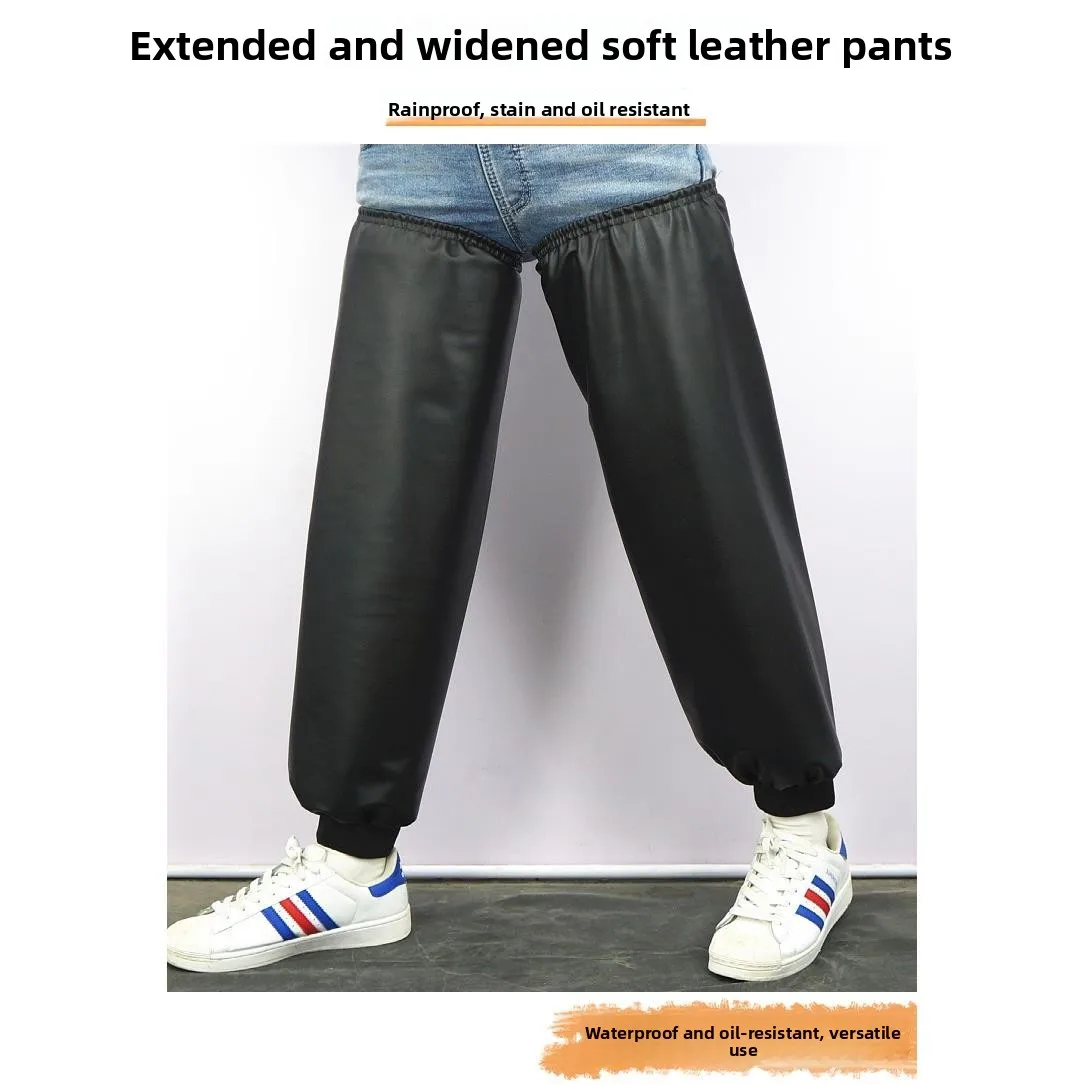 

Водонепроницаемые кожаные накладки на ноги для мужчин и женщин, для работы в саду, при посадке овощей, маслостойкие, защитные.