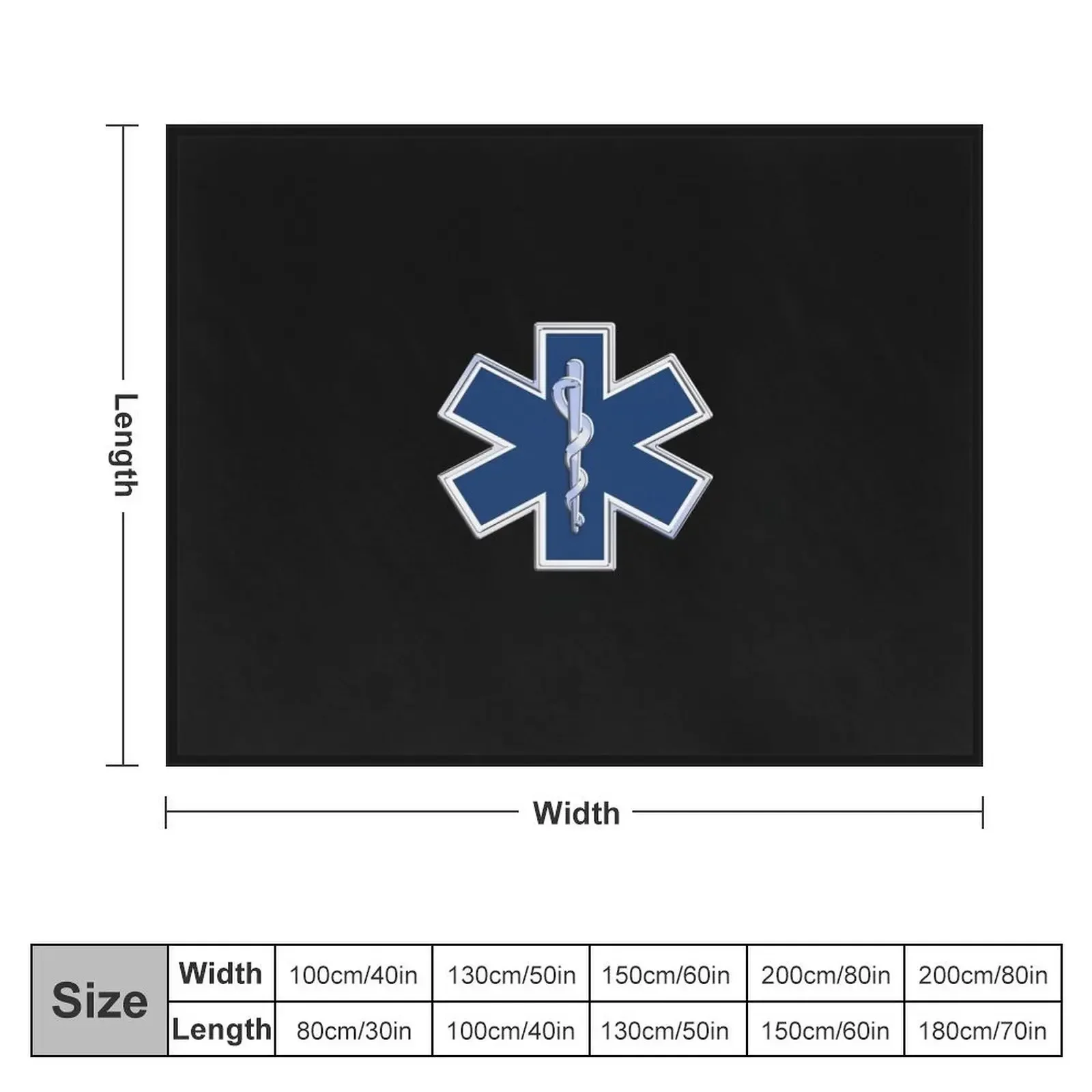 Paramedic Star of Life Throw Blanket cosplay anime Beach Bed covers Decorative Throw Blankets