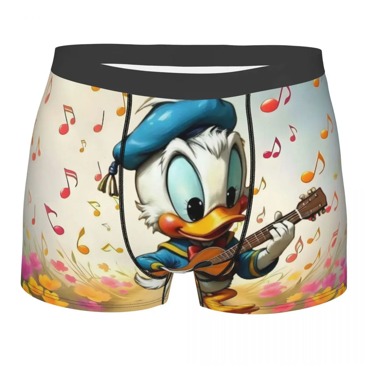 

Custom Cartoon Donald Duck Underwear Men Stretch Anime Cute Boxer Briefs Shorts Panties Soft Underpants For Male