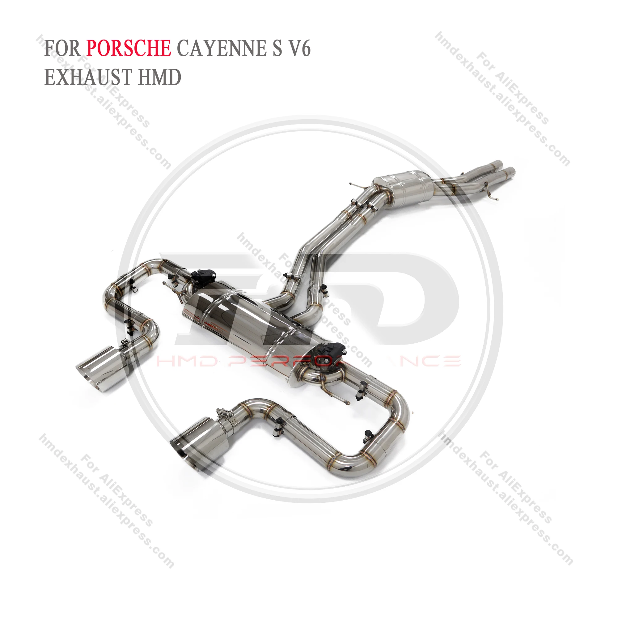 

HMD stainless steel exhaust system performance for the Porsche Cayenne S hybrid V6 upgrade Turbo GT electronic valve