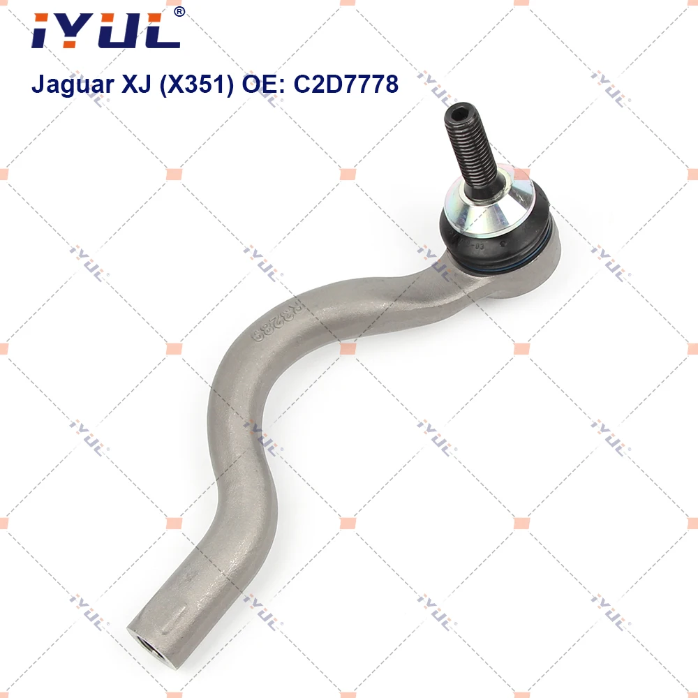 Front Axle Outer Steering Tie Rod Ends Ball Joint For Jaguar XJ XJL X351 C2D7779 C2D7778