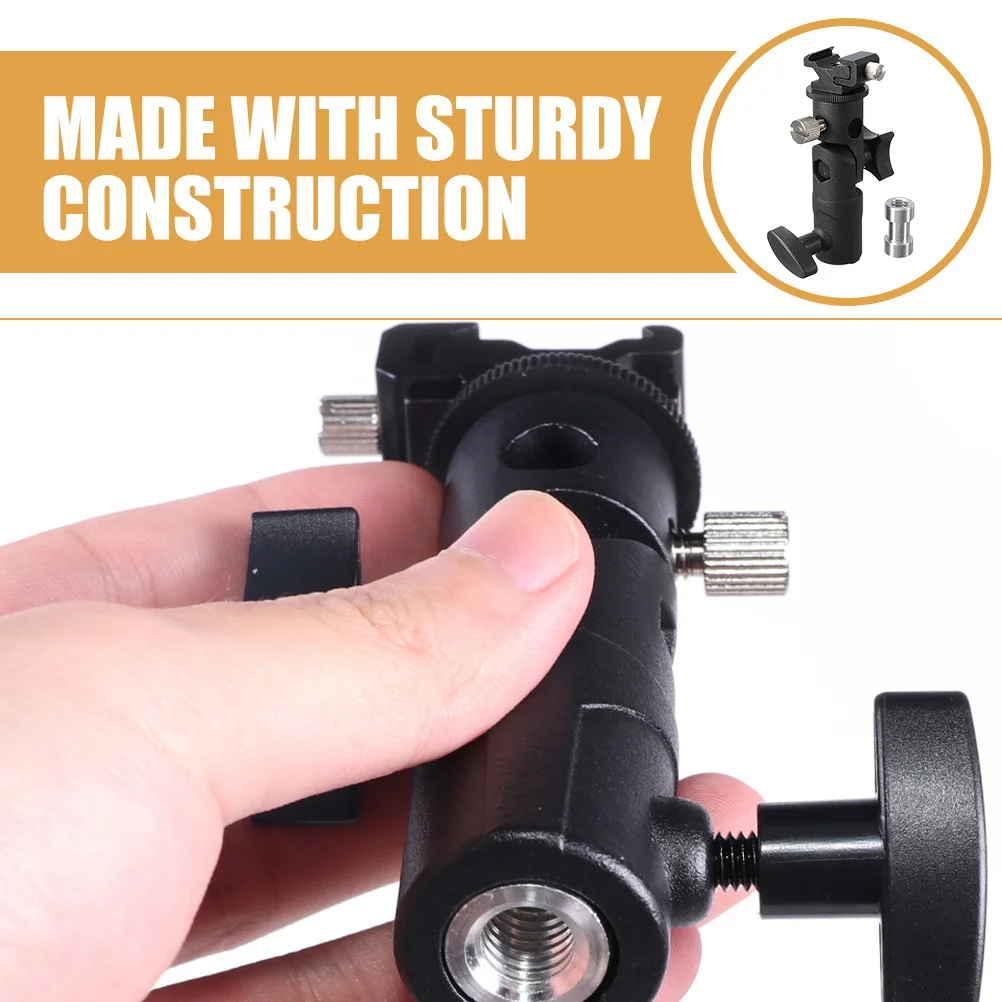 

Metal Flash Lamp Holder Bracket for Photography Accessory Adjustable Light Stand Adapter Mount Camera Supply Equipment