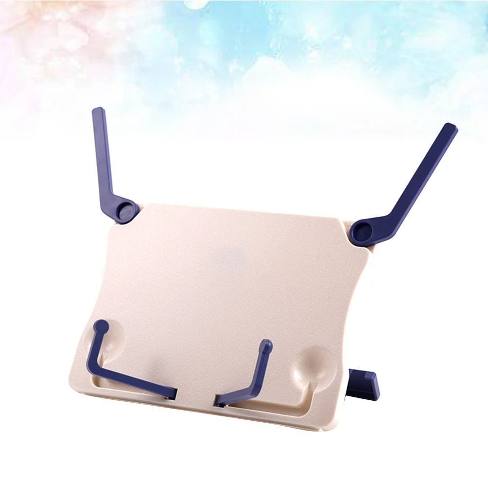 

Folding Music Stand White Tabletop Stands Desktop Book Holder for Guitar Foldable