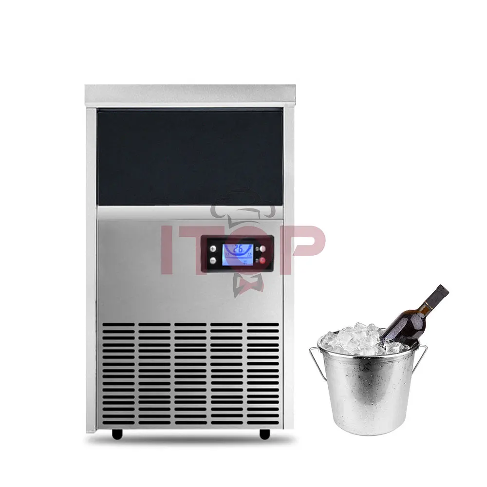 Best-Selling Commercial Ice Maker Making Equipment Industrial Ice Maker 45Kg Ice Cube Machine In Stock For Sale Ce Certificate