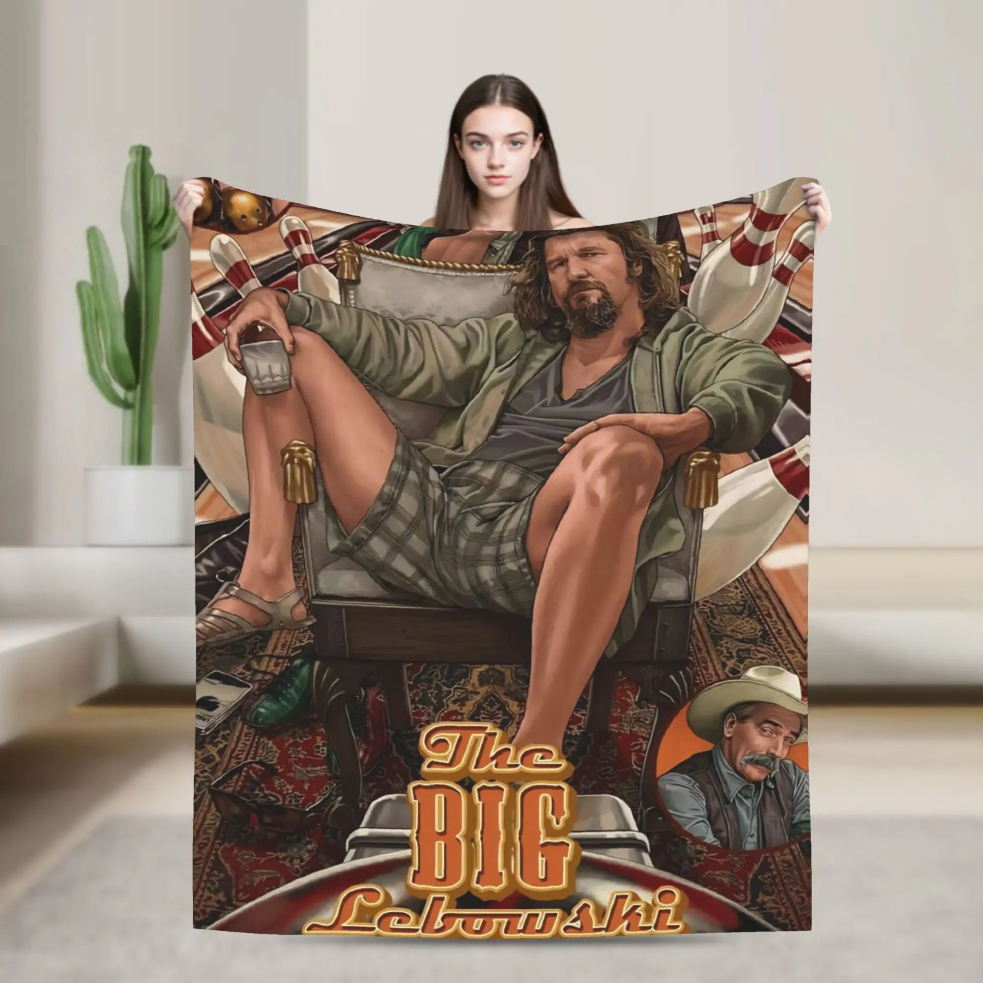 The Big Lebowski  Blankets  Picnic Flannel Throw Blanket For Home Decor Warm Soft Custom Quality Bedspread Gift