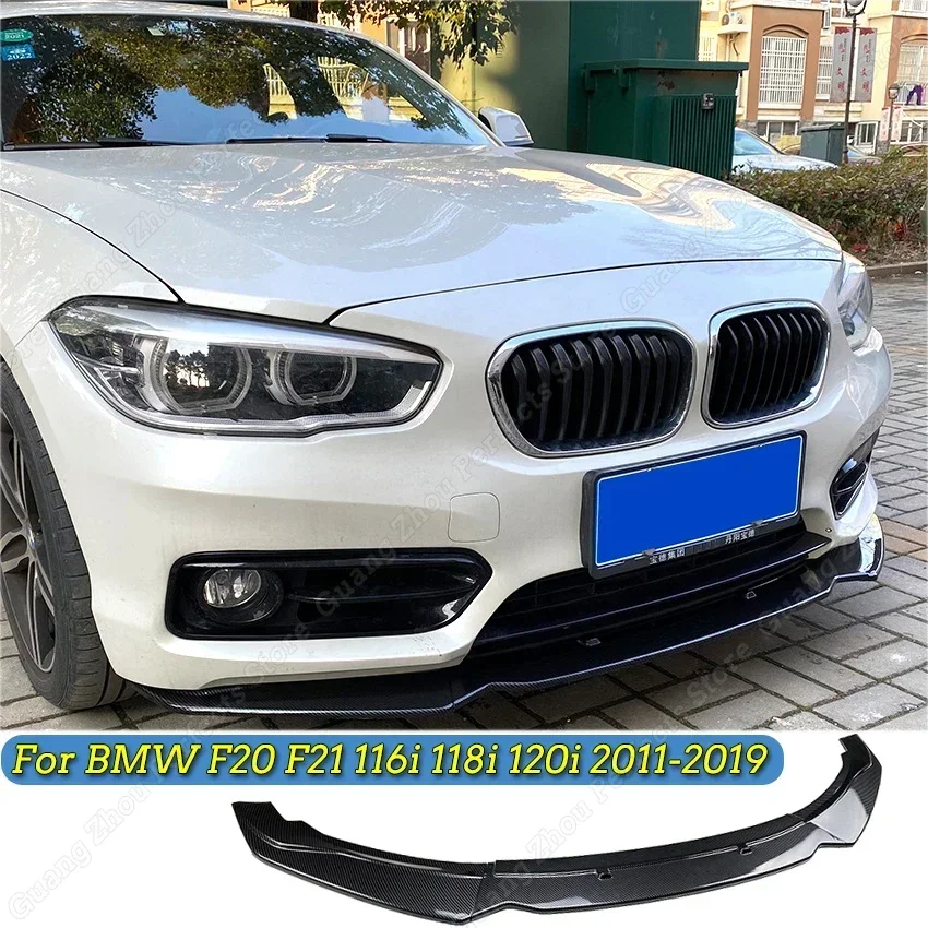 3pcs Car Front Bumper Lip Body Kit Spoiler Splitter PP Bumper Canard Lip Splitter For BMW F20 F21 116i 118i 120i 2011-2019